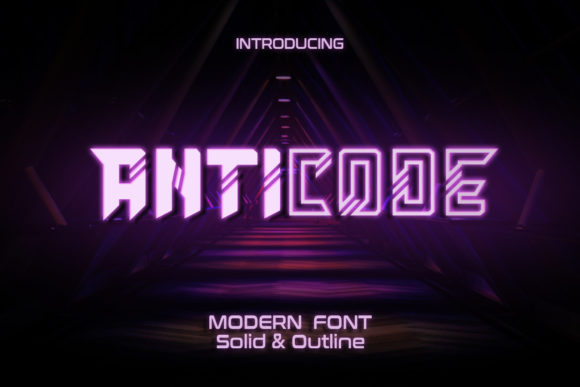 Anticode: A Bold and Thick Display Font for Unique Branding