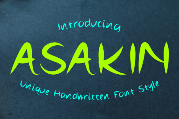 Asakin: A Versatile Display Font for Crafters and Creators