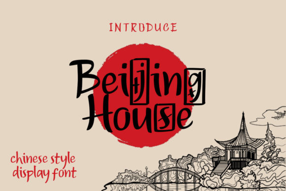 Beijing House: Elevate Your Brand with This Unique Display Font