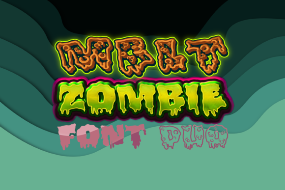 Boost Your Brand with Melt Zombie Duo Font