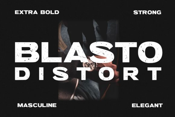 Bring Your Creations to Life with Blasto Distort Font