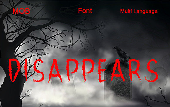 Disappears: A Dramatic Display Font for Eye-Catching Campaigns