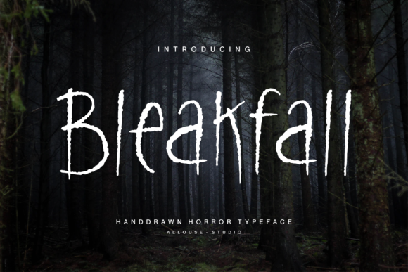 Discover Bleakfall: A Creepy Yet Charming Display Font