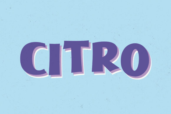 Discover Citro: A Bold and Playful Display Font for Editorial Design