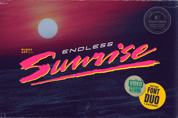Endless Sunrise: A Versatile Duo Font for Web Design