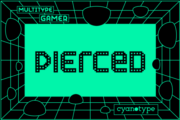 Enhance Your Brand with Gamer Pierced, a Unique Display Font