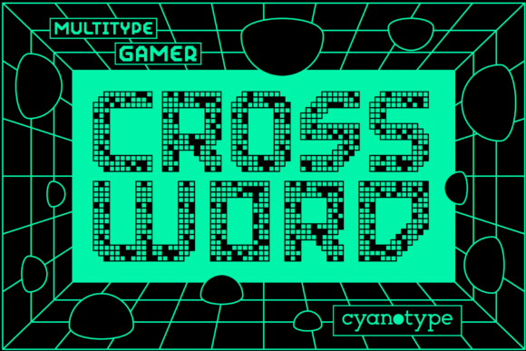 Gamer Crossword: A Unique Display Font for Creative Campaigns