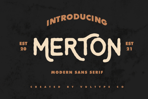 Introducing Merton: A Whimsical Vintage Display Font