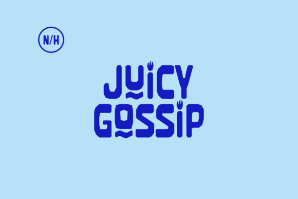 Juicy Gossip: A Bold and Robust Display Font for Creative Projects