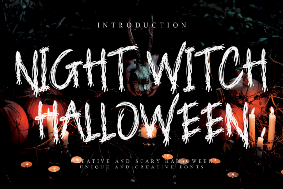 Night Witch Halloween: A Spooky Display Font for Creative Projects