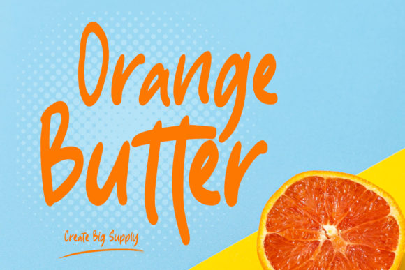 Orange Butter: A Cool, Friendly Display Font for Web Design