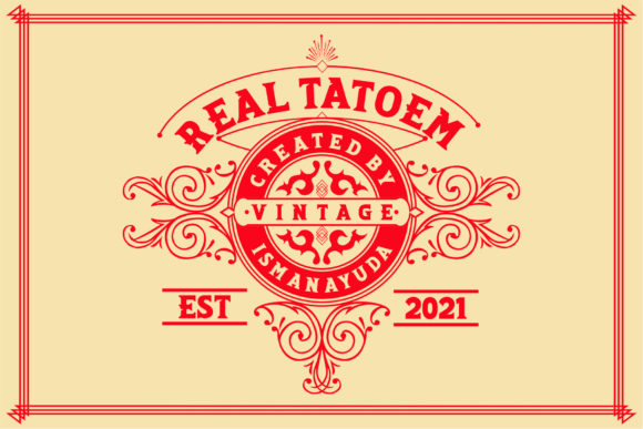 Real Tatoem: A Bold and Vintage Display Font for Web Design