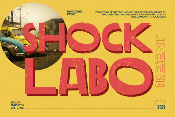 Shock Labo: A Bold and Vibrant Display Font