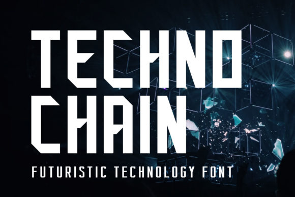 Techno Chain: A Bold and Futuristic Typeface for Modern Publishing