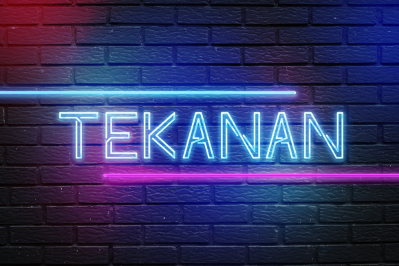 Tekanan: A Cool, Modern Display Font for Creative Projects