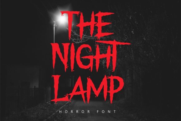 The Night Lamp: A Horror-Style Display Font for Bold Campaigns