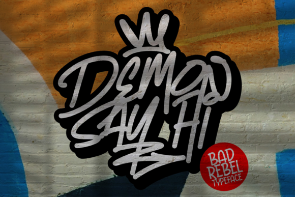 Unleash Creativity with Demon Say Hi Font