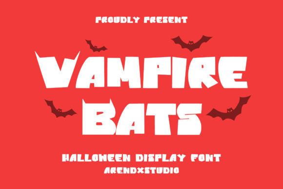 Unleash Creativity with Vampire Bats Display Font
