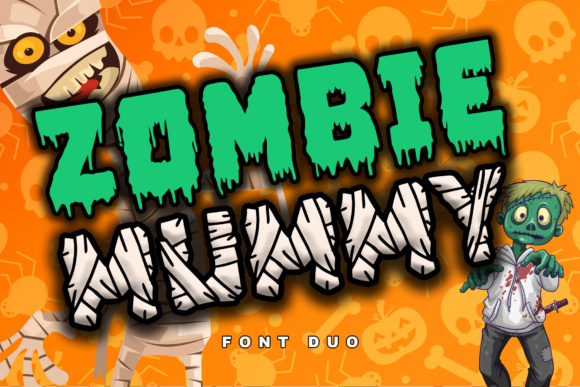 Zombie Mummy: A Playful Display Font for Crafters